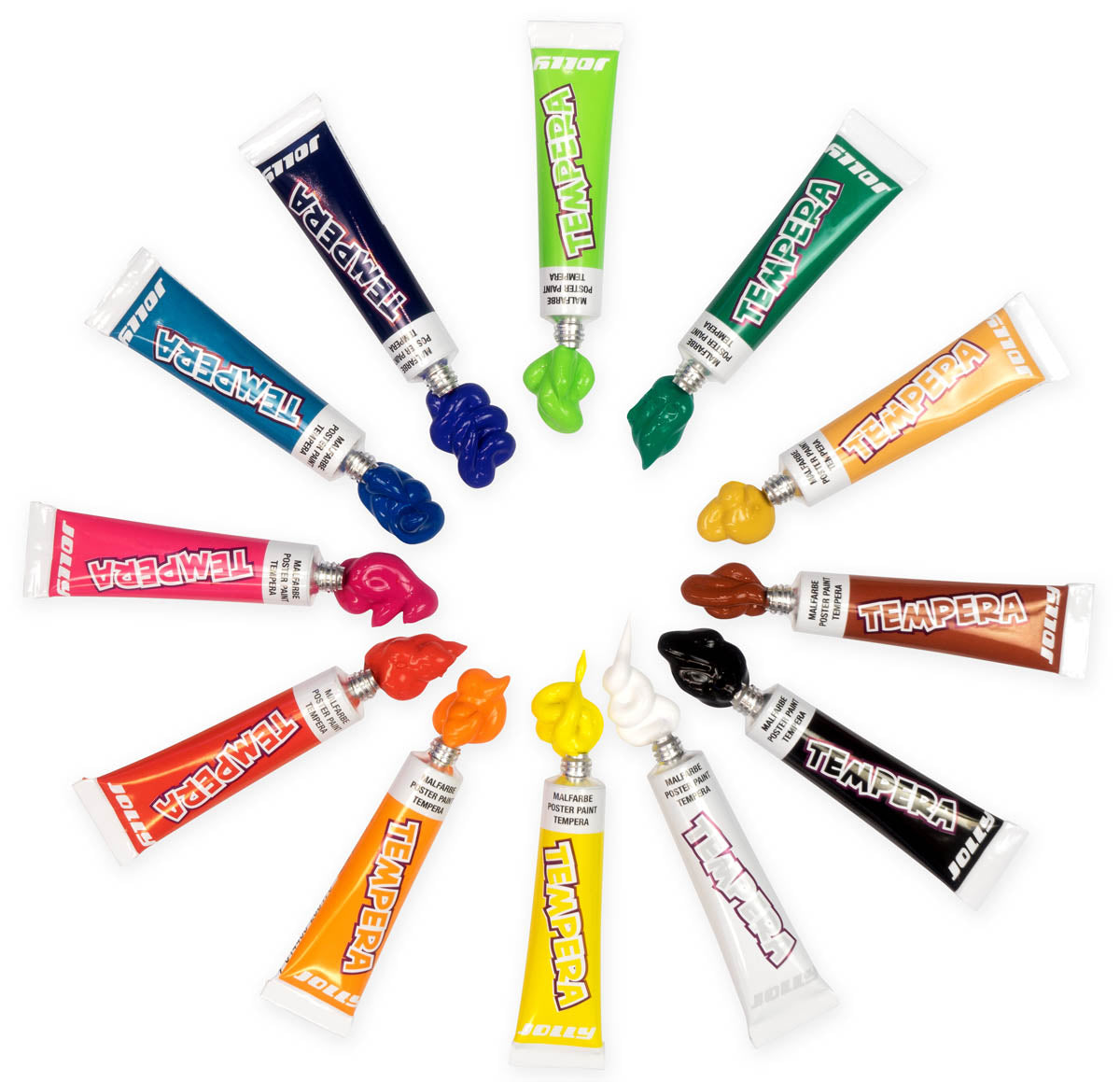 Jolly Super Tempera Poster Paint, 12 colors