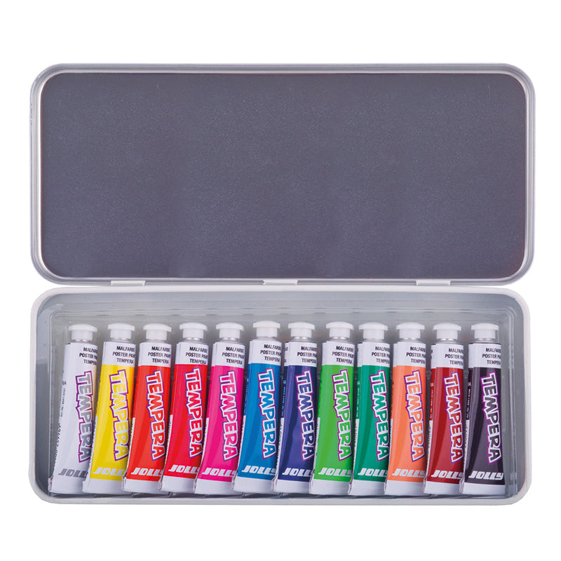 Jolly Super Tempera Poster Paint, 12 colors