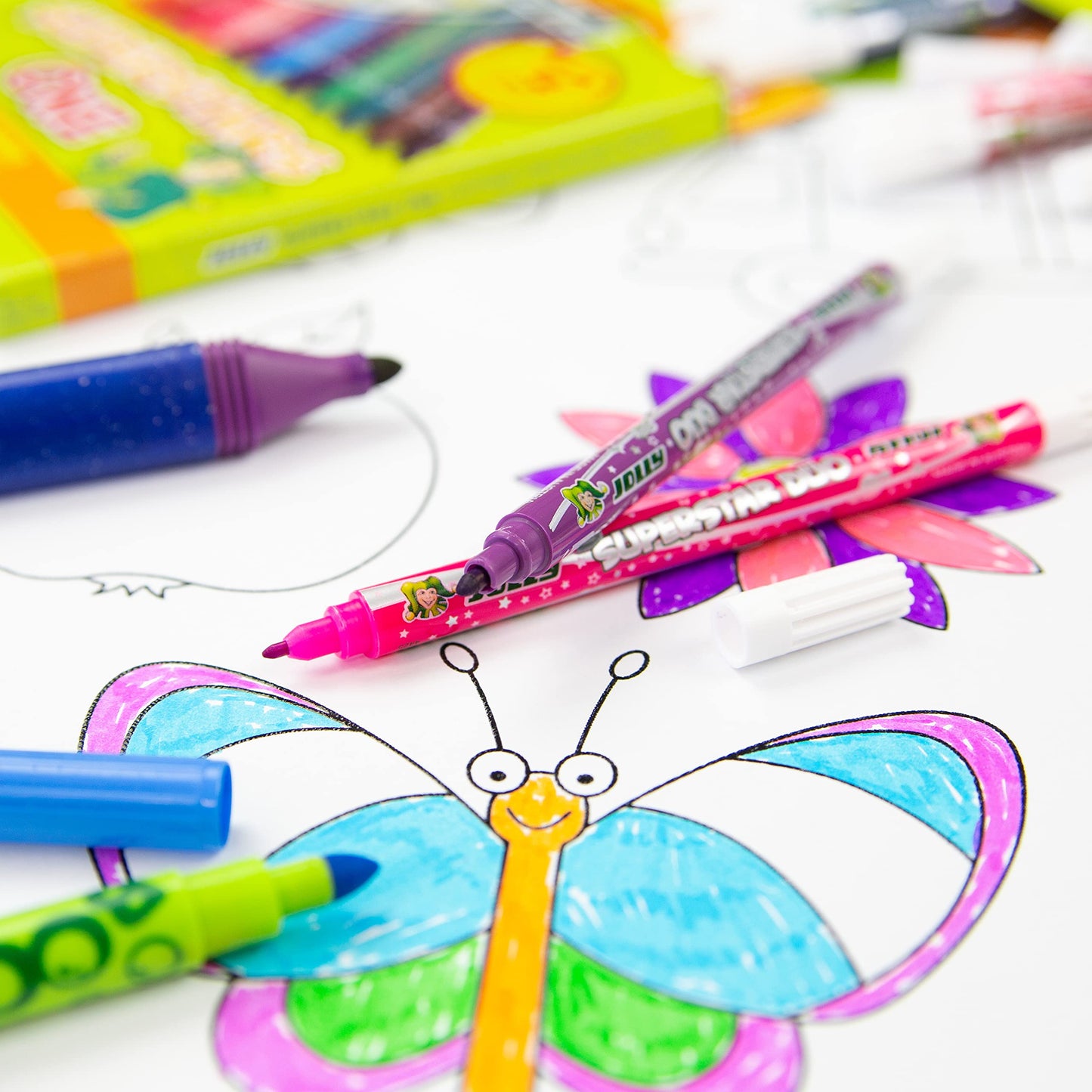 Joly Superstars Duo Fibre Set, 12 colors