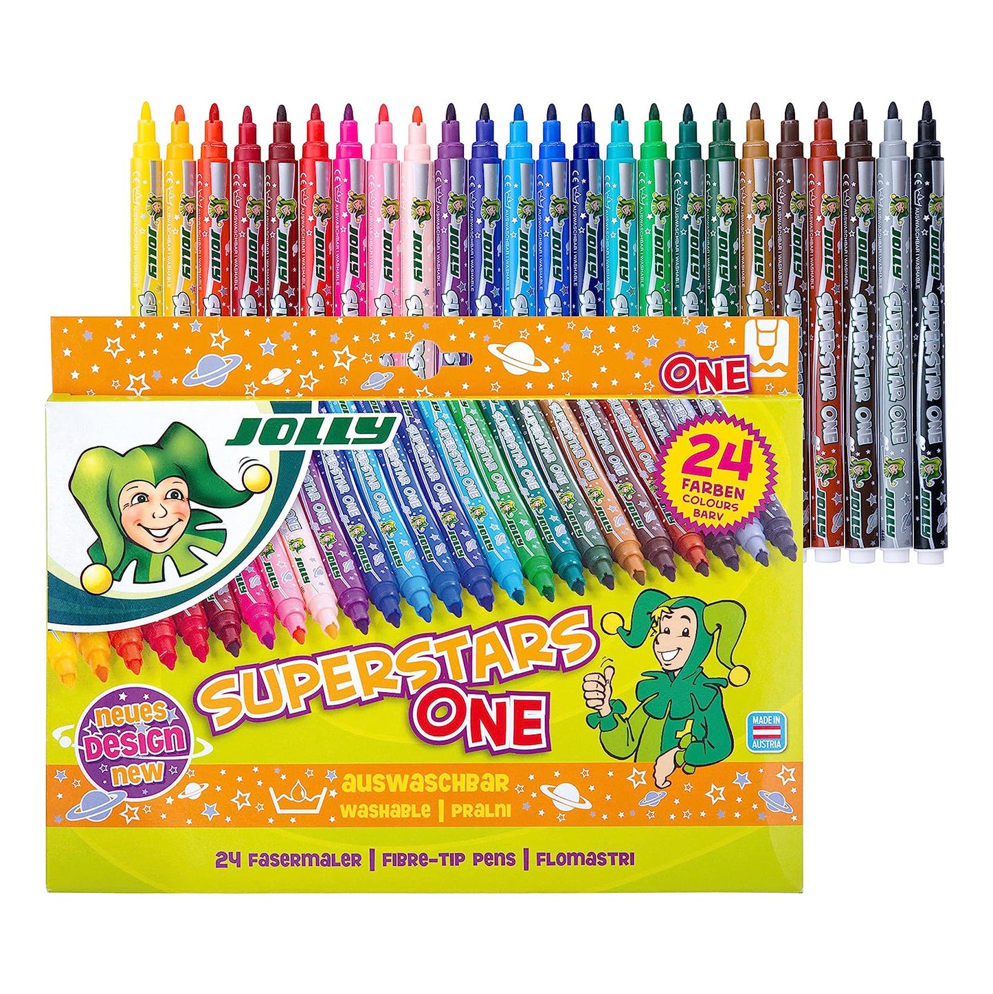 Jolly Superstars Duo Fibre Set, 24 colors