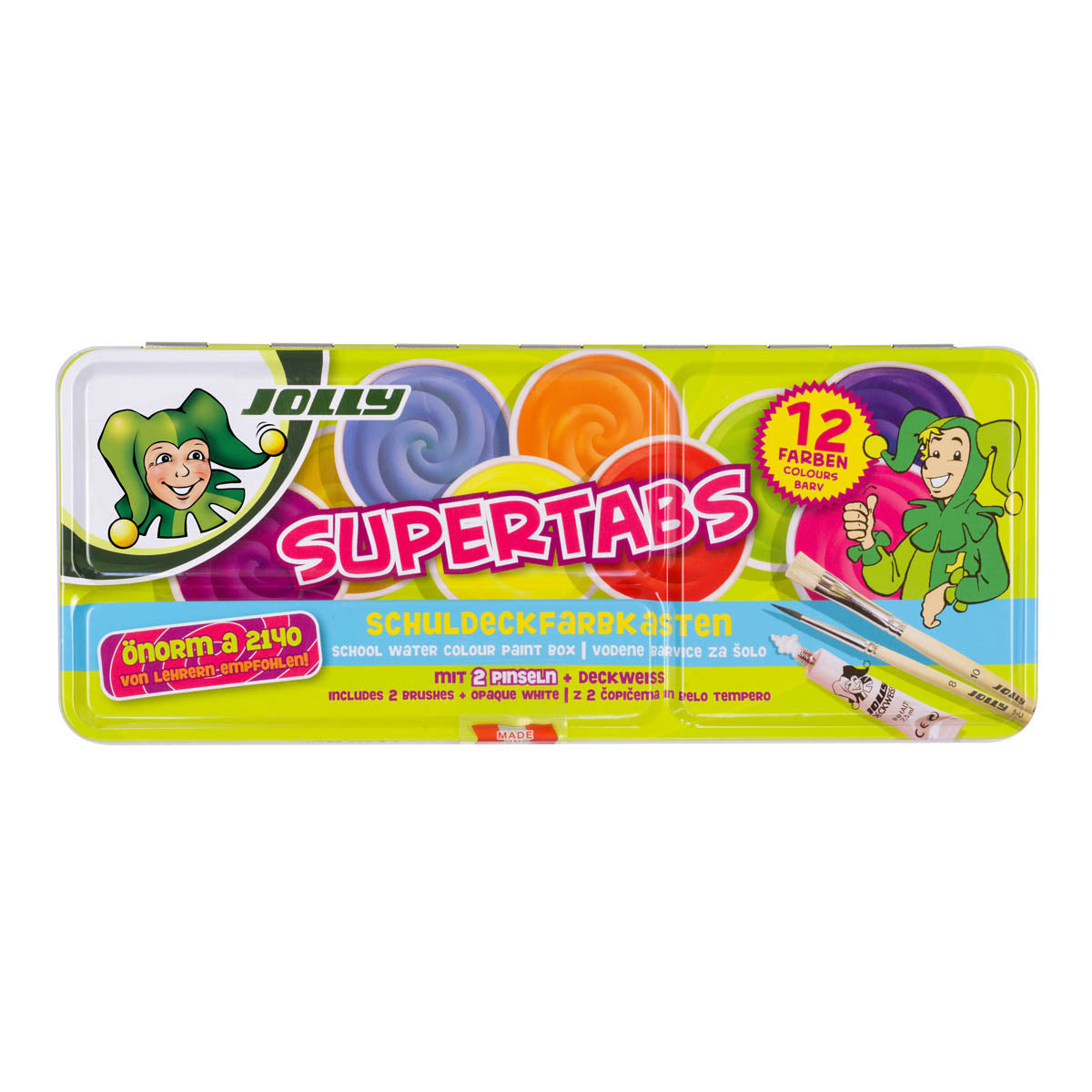 Jolly Supertabs Watercolor Paint Box, 24 colors