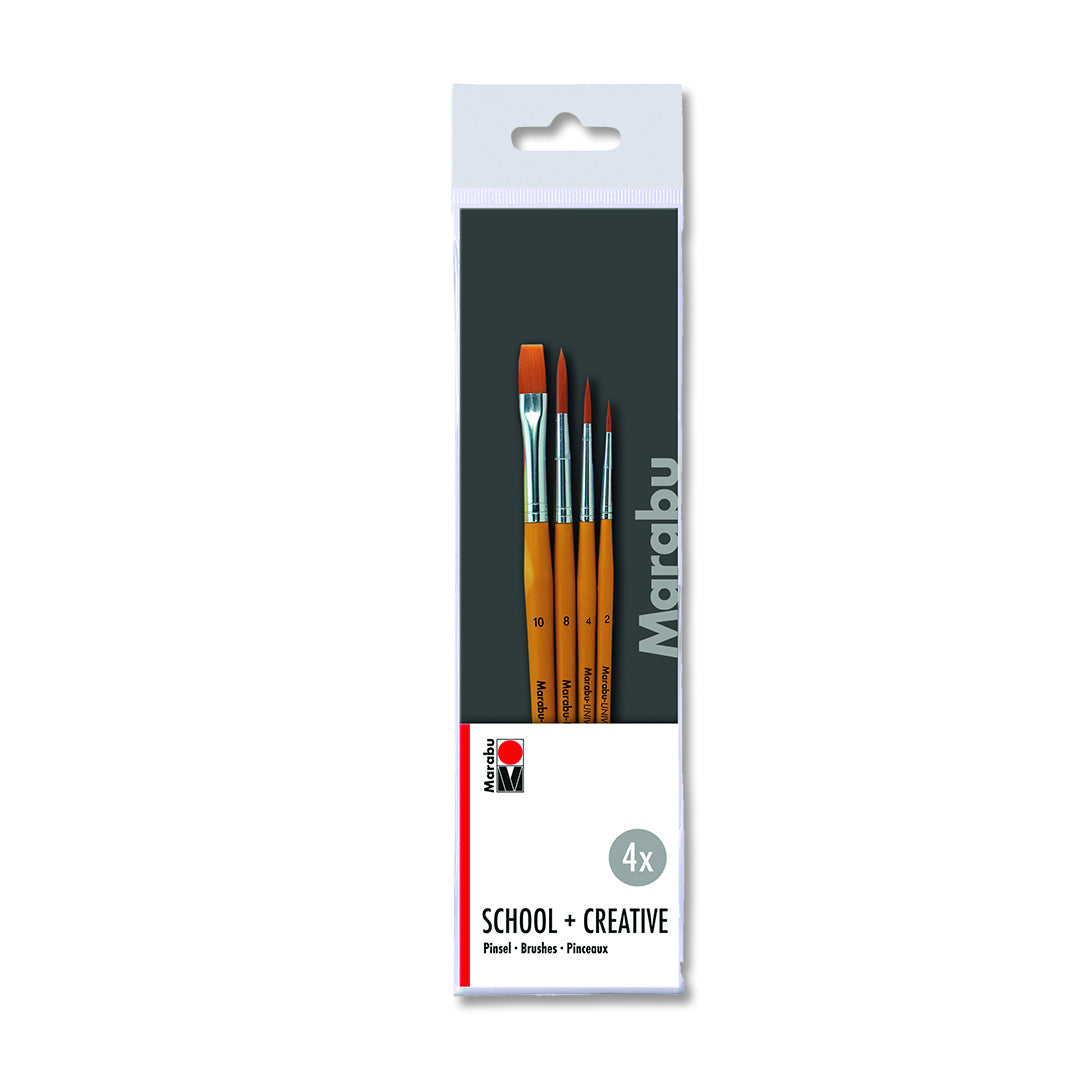 Marabu Brush-Set School & Creative 4pcs