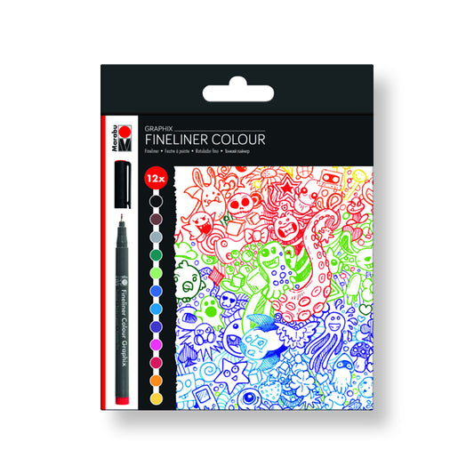 Marabu Fineliner Colour Graphix 12pc