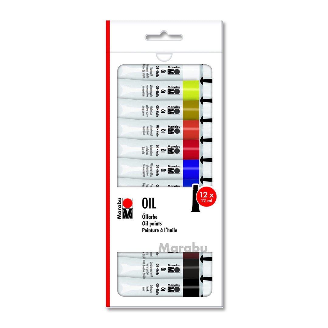 Marabu Oil Paint Tube 12pc x 12ml