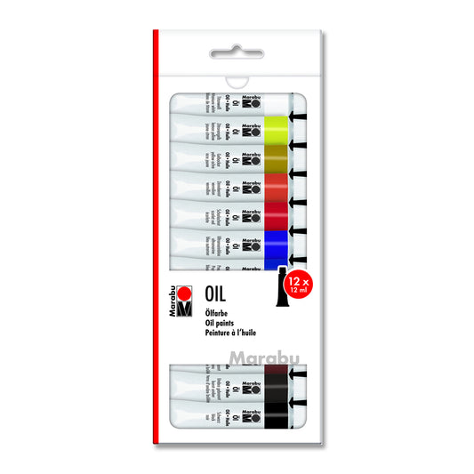 Marabu Oil Paint Tube 12pc x 12ml