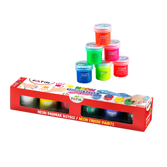 Fatih Neon Finger Paint Set