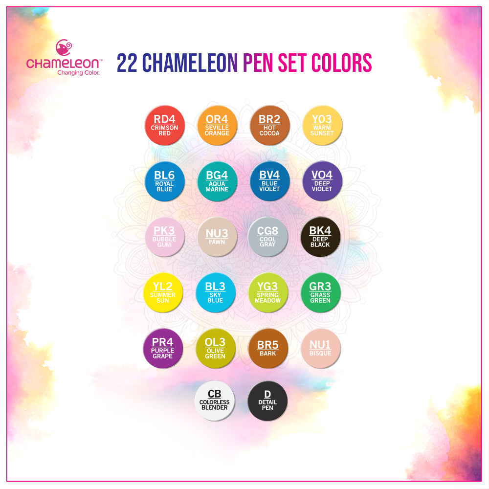 Chameleon 22 Pen Deluxe Set