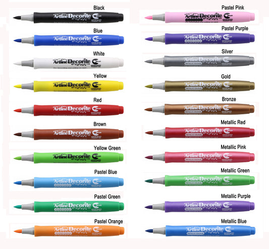 Artline Decorite Marker (Brush Style)