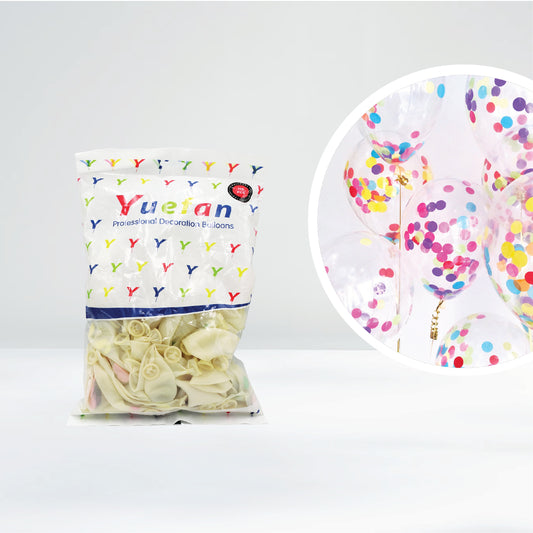 Clear Balloon With Confetti