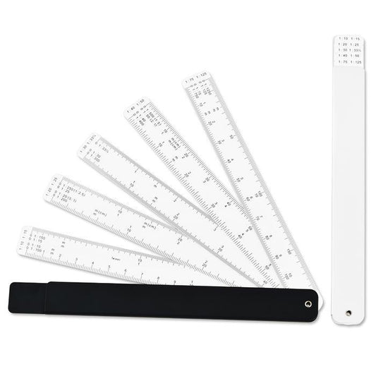 Saintograph Pocket Fan Scale Ruler