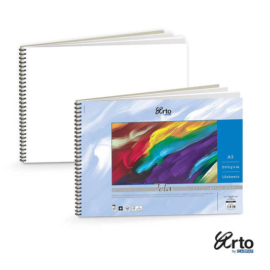 Arto A3 Oil Painting Book Canvas Grain