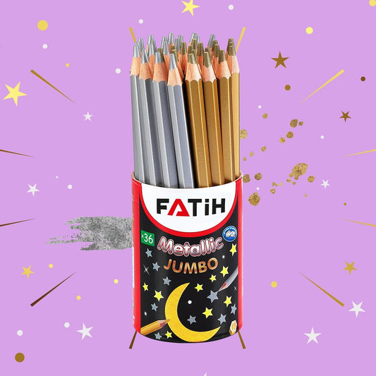 Fatih Metallic Jumbo Coloured Pencil