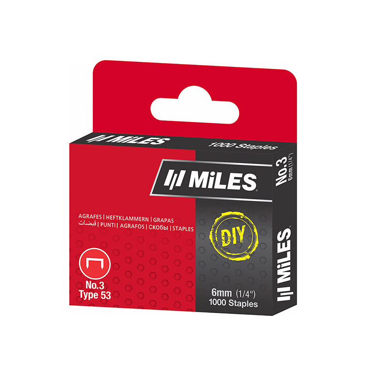 Miles Gun Tacker Staples No 3