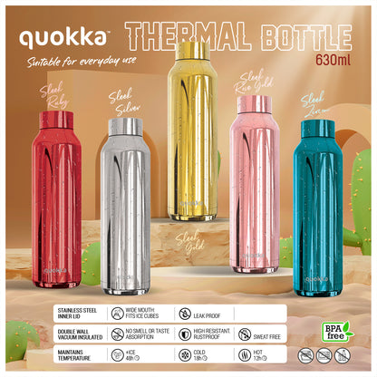Quokka Water Bottle Metallic 630ml