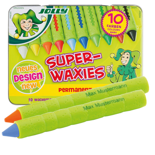 Jolly Superwaxies Wax Crayon, 10 colors
