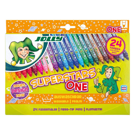 Jolly Superstars Duo Fibre Set, 24 colors