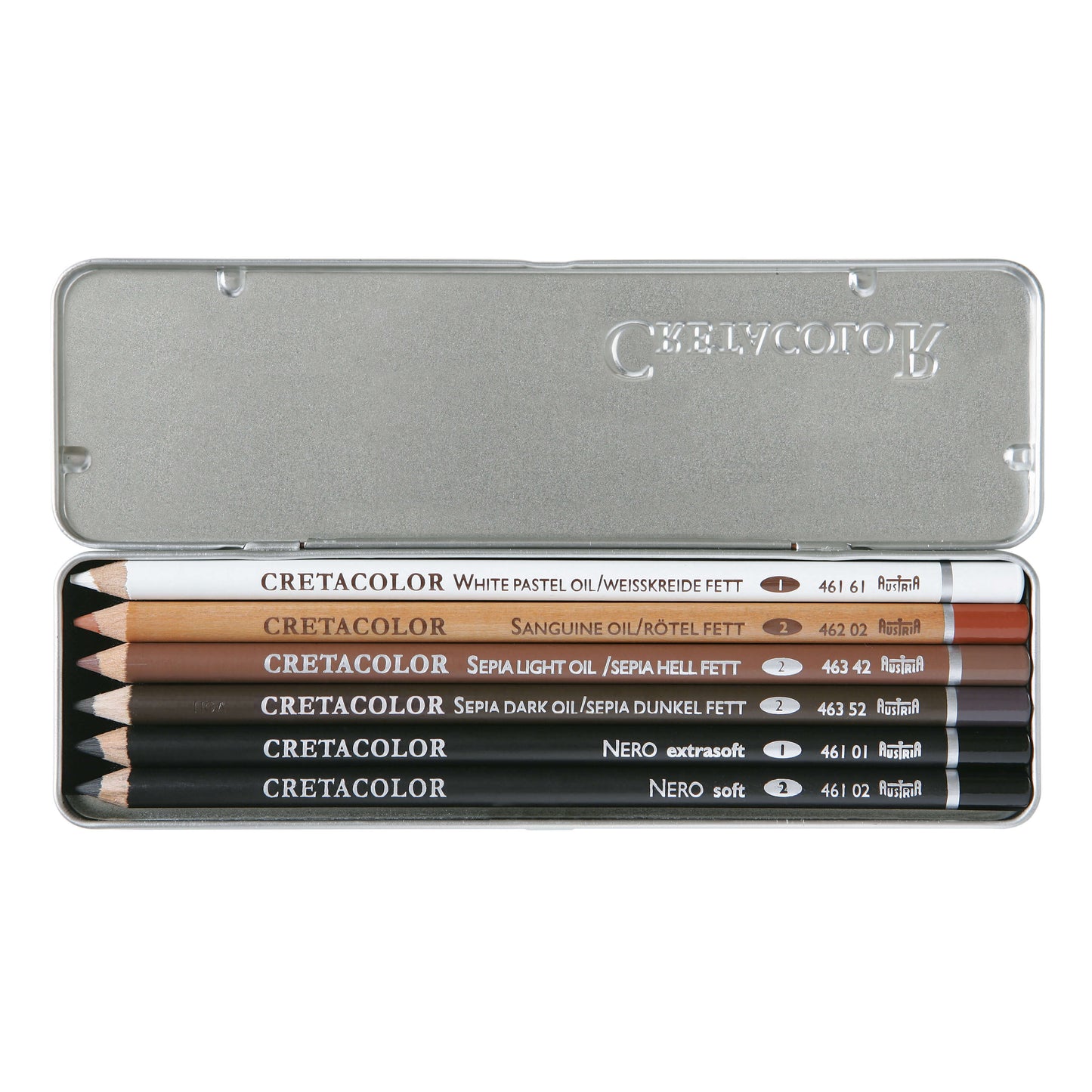 Cretacolor Oil Pencils Pocket Set, 6 pieces