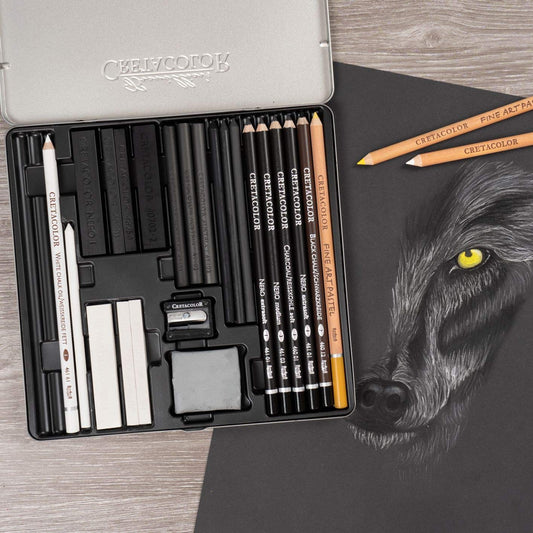 Cretacolor Wolf Box Drawing Set