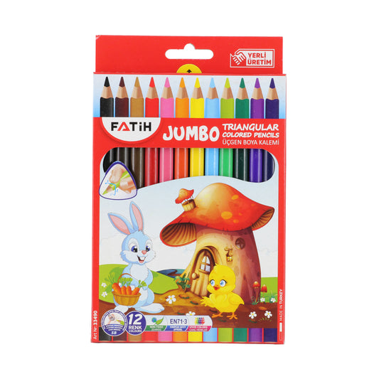 Fatih Triangular Jumbo Colour Pencils