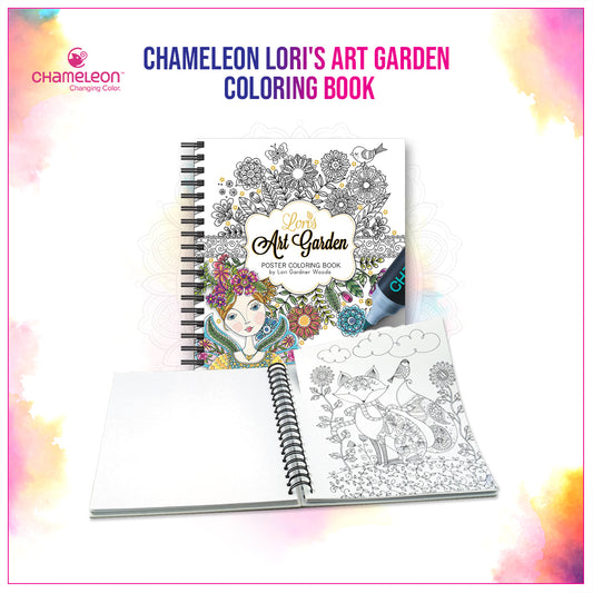 Chameleon Lori's Art Garden Coloring Book