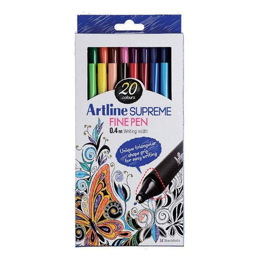 Artline Supreme Fine Pens - 20 Pack