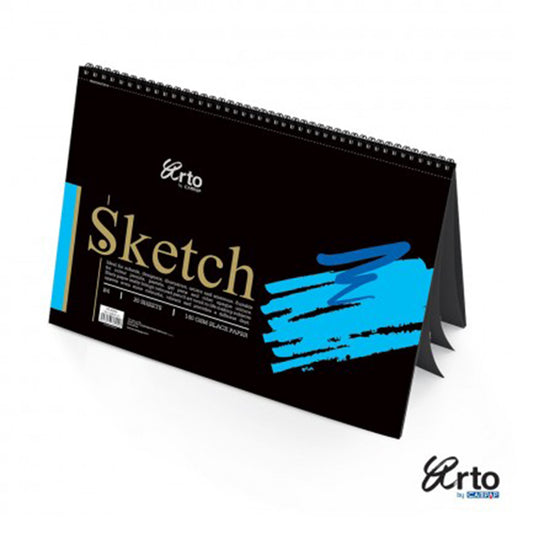 Arto B4 Wire-O Black Sketch Book