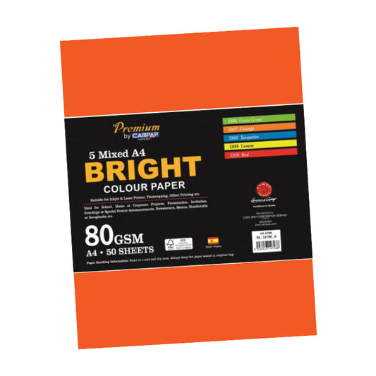 Campap A4 Bright Colour Paper