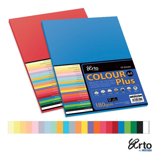 Arto A4 180gsm  Colour Hard Paper Pack