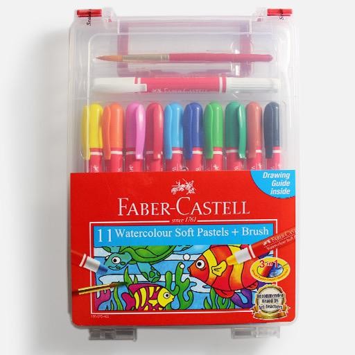 Faber-Castell Water Colour Soft Pastels + Brush